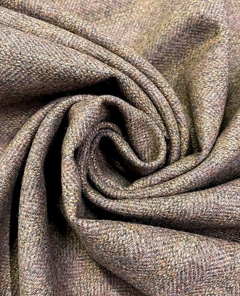 Твид елка меланж беж\сирень