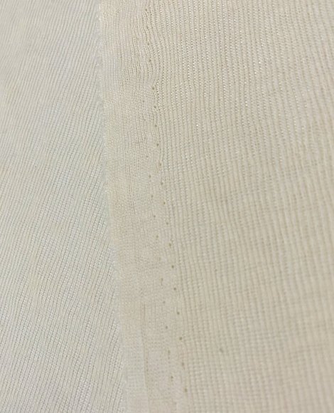 Трикотаж рубчик меланж айвори