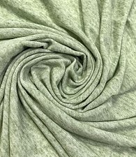 Трикотаж тонкий меланж яр.зеленый